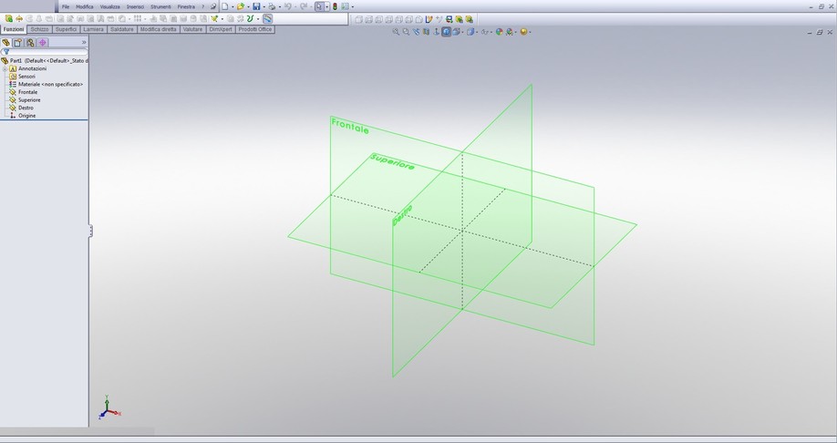 Schermata progettazione Cad